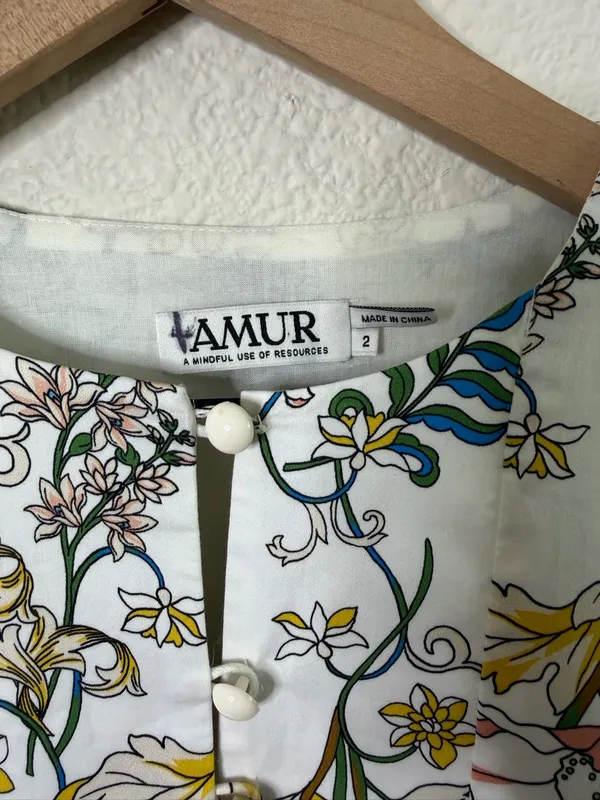 NWT Amur Zazie Floral Mini Shift Dress Womens‎ Size 2 - Image 6