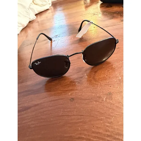 RAY BAN RB3548 Black Hexagonal 51 mm Unisex Polarized Sunglasses NWT - Image 6