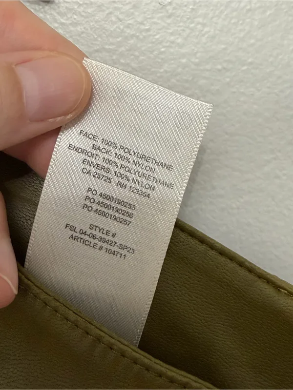 Aritzia Wilfred The Melina Vegan Leather Pants in Chartreuse Green - Size 6 - Image 5