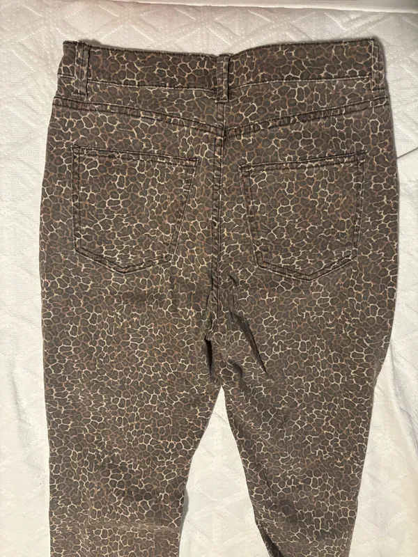Love, Fire Leopard Print Jeans - Image 3