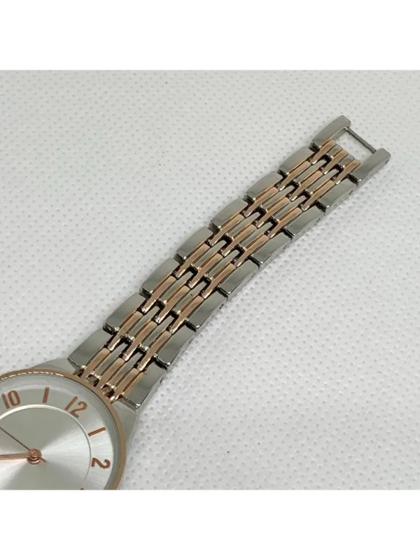 FMD Women’s two tone watch 25mm quartz analog size 6.5” running - Image 4