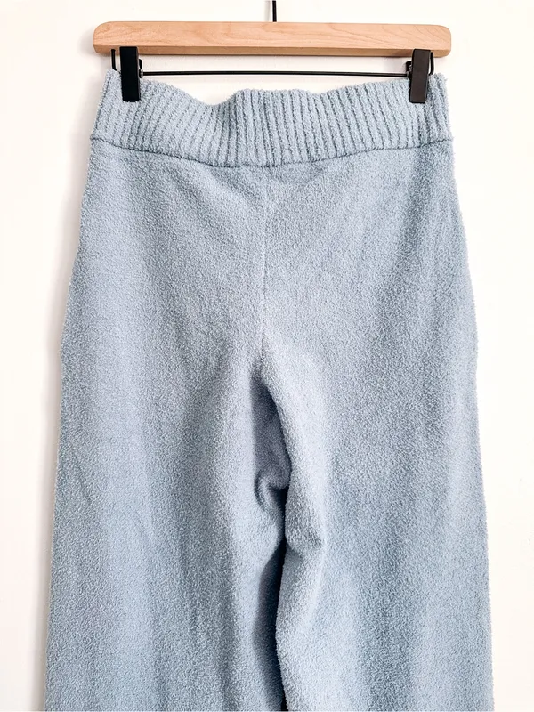 Eberjey High Rise Blue Bouclé Wide Leg Pants Size S NWT - Image 7