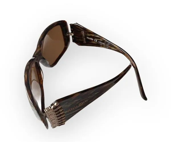 Miu Miu ♛ Metal Crown Sunglasses ♛ Brown Tortoise Shell ♛ Chic Luxury Sunnies ♛ - Image 10