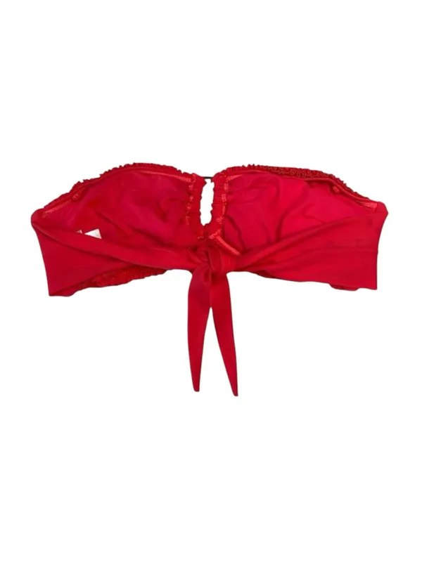 PilyQ ✽ PQ Swim ✽ Flirty Ruffled Bandeau Bikini Top ✽ Hot Fuchsia Pink ✽ Large - Image 12