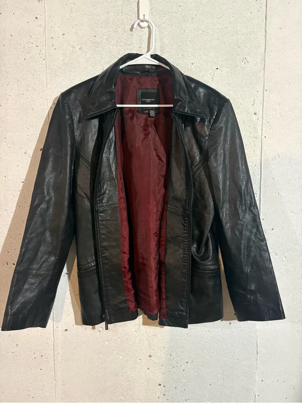 Colebrook & Co Women’s Lined Leather Jacket | Size: Large - Image 2