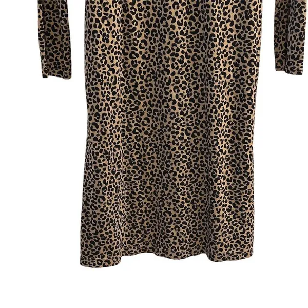 Old Navy Women's Leopard Print Long Sleeve Dress Size‎ L - Image 7