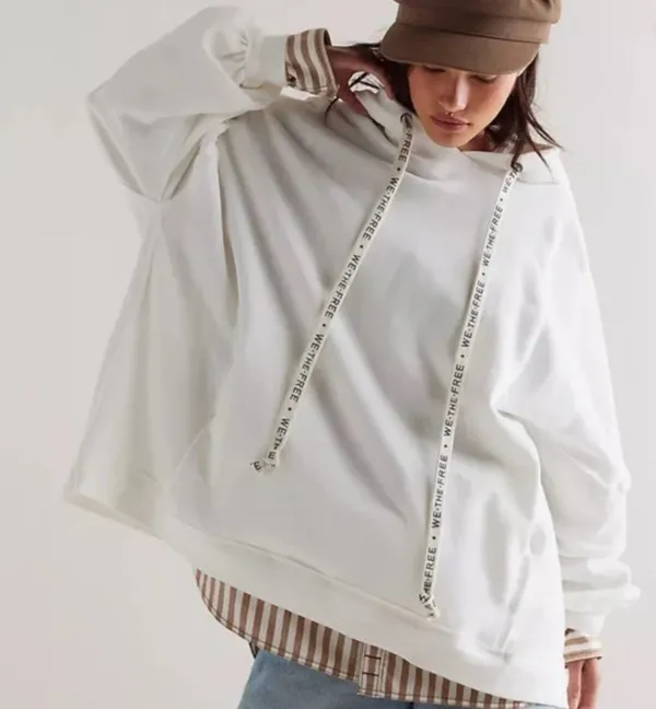 We The Free We Hoodie in Ivory sz M NWT $128R - Image 2