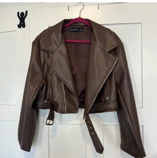 Princess Polly Leather Jacket - Image 7