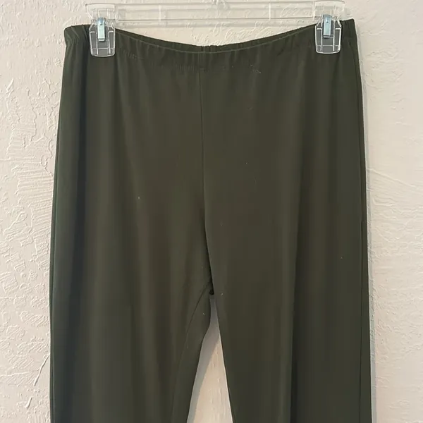 Forever 21 Army Green Bell Bottom Flair Leggings - Image 6