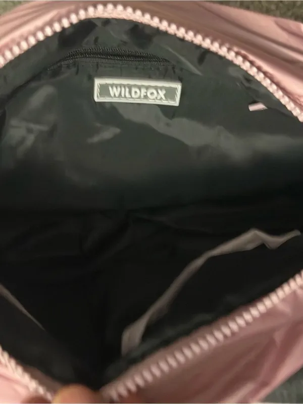 Wildfox Dusty Pink Drawstring Crossbody Bag - Image 5