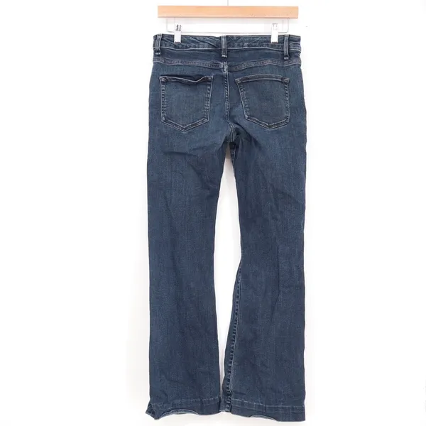 Gap 1969 Modern Flare Jeans Dark Wash Stanton Blue Denim 29s Fall 2013 - Image 5