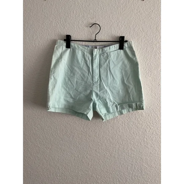 Tommy Hilfiger Chino Shorts Size‎ 10 Mint Green Cotton Twill Preppy Casual - Image 2