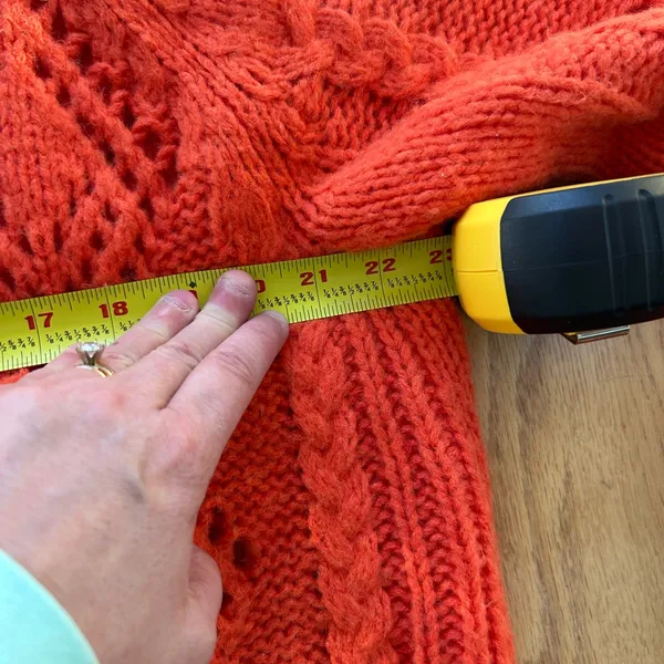 Sundance Women's Winter Tryst Open Cable Knit Cardigan Sweater Orange Large‎ - Image 10