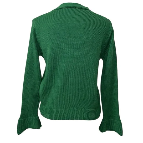Women’s Green Button Down Cardigan Green Size undefined - Image 2