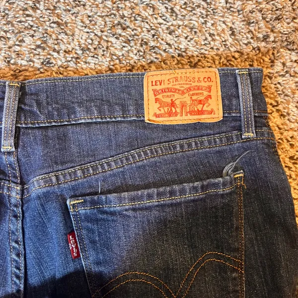 Levi's 505 Straight Leg Jeans Women's Size‎ 28 Dark Wash Denim - Image 7