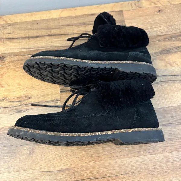 Birkenstock Bakki Suede Leather Lace Up Chukka Ankle Boot Bootie - Image 10