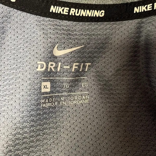 Nike Dri-fit Running Athletic Cut Short Sleeve T-Shirt Gray - Image 8