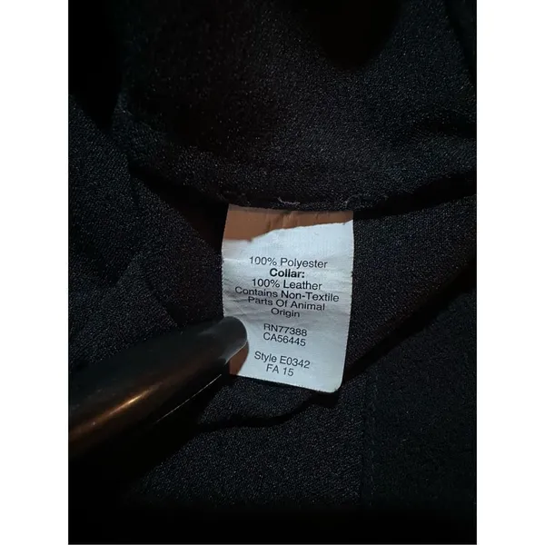 Madewell Black Leather Trim Tailored‎ Top Sz M - Image 10