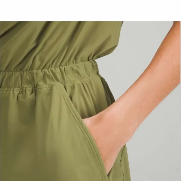 Lululemon Lightweight High-Neck Romper in Bronze Green - Image 4
