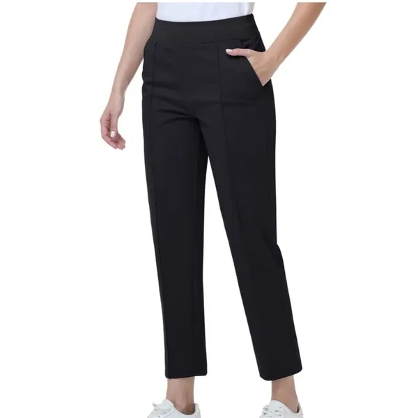 NWT ~ Women's Black Lightweight Casual Golf Pants with Zipper Pockets ~ Size XL - Image 2