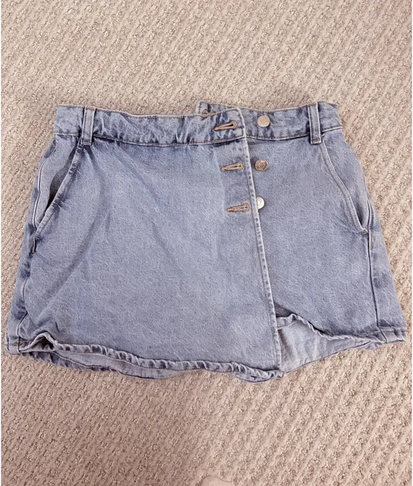 ZARA Jean Skirt Denim Small - Image 2