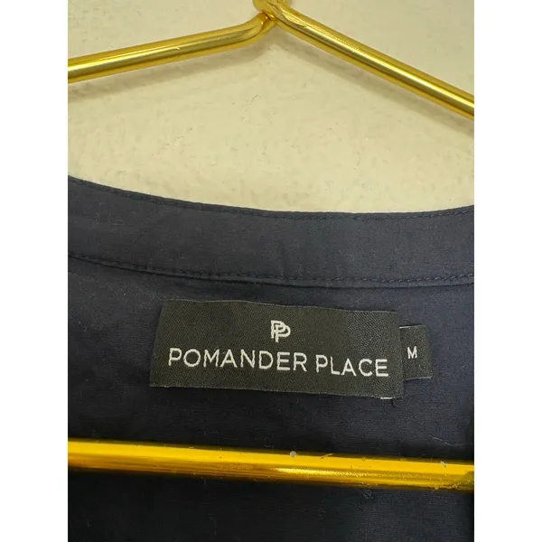 Tuckernuck Pomander Place Navy Cotton Poplin Kenzo Mini Dress Size Medium - Image 6