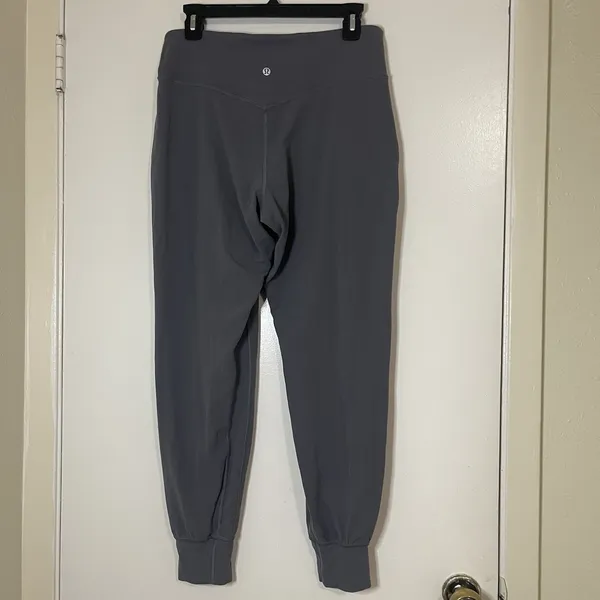 LULULEMON gray jogger tapered legging pants size US 10 - Image 5