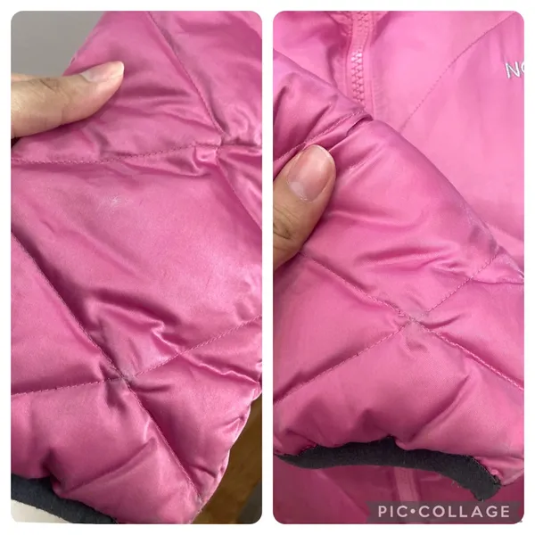 The North Face Pink Goose Down Puffer Winter Ski Snow Quilted Lined Jacket 550 - Image 11
