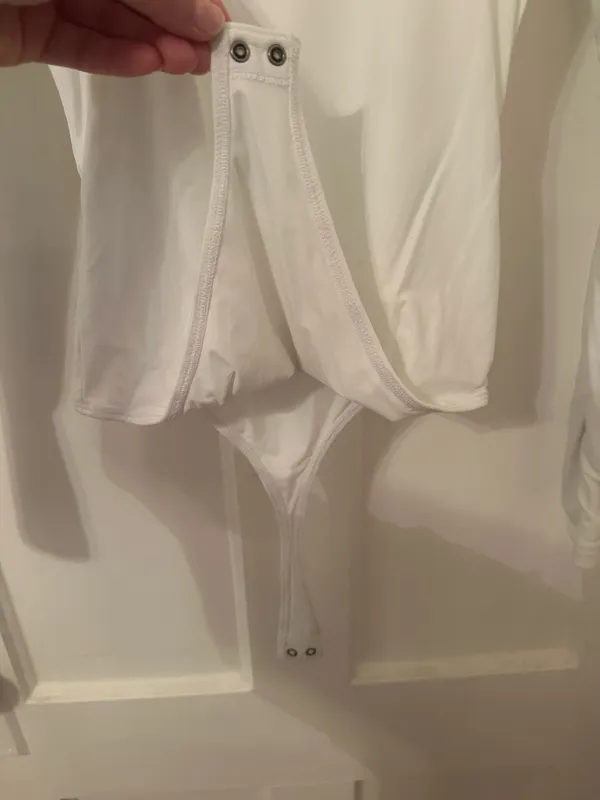 Abercrombie White Bodysuit Long Sleeve - Image 4