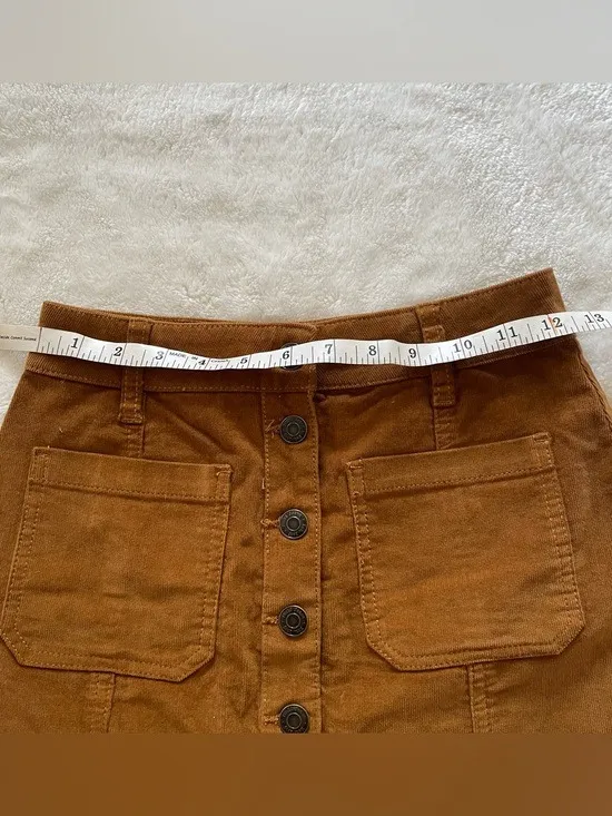 Mudd Y2K Corduroy Button Up Mini Skirt size 0 - Image 9