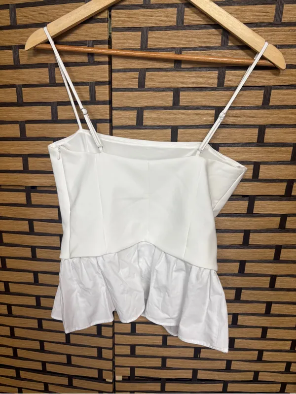 Zara white tank top size small - Image 2