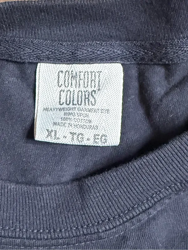 Comfort Colors Black Graphic 'Spooky' Tee with Orange and Cream Accents - Image 2