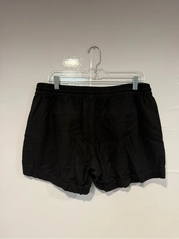 Old Navy Black Women's Drawstring Lounge Cotton Shorts - Image 3
