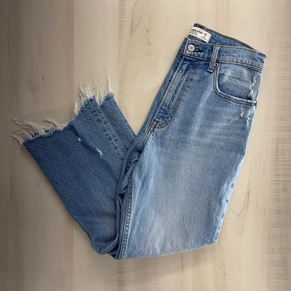ABERCROMBIE & FITCH curve love the kick flare ultra high rise jeans 26 2 SHORT - Image 8