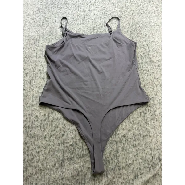 CALIA Womens XXL Lavender Purple Square Neck Adjustable Strp Bodysuit thong nwot - Image 2