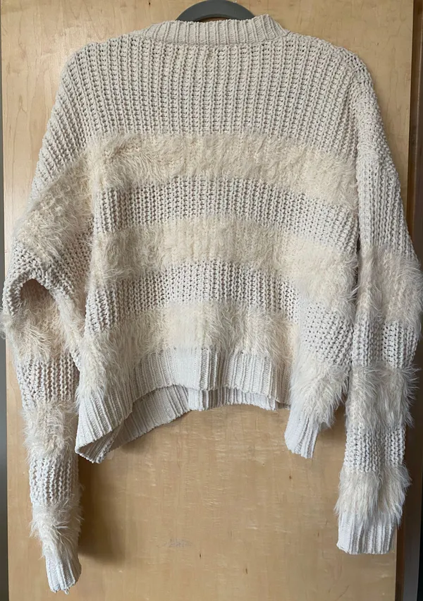 Dreamers Fuzzy Stripe Sweater - Image 2