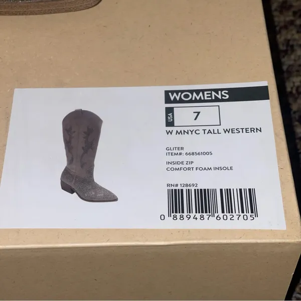 Madden Girl Glittery Tall Western Boots Super Bling! Size 6-7-10–11…Yes those four sizes!!! - Image 4