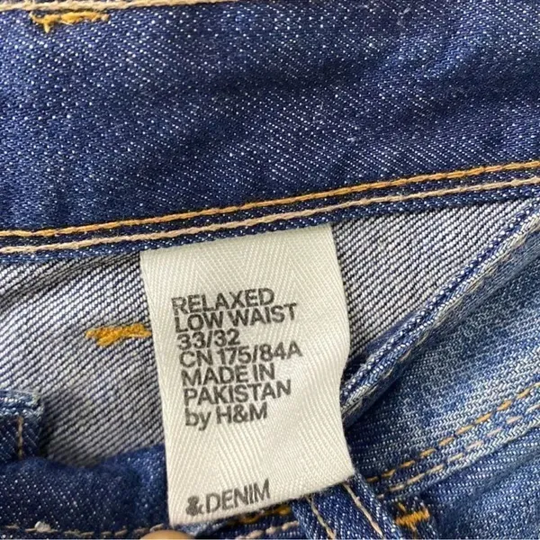 H&M Mens Blue Jeans(Size 33/32) - Image 8
