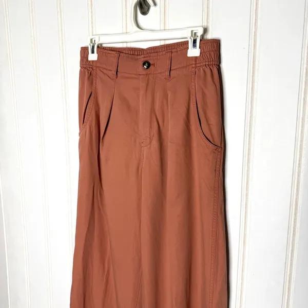 Madewell Neale Straight-Leg Pant Drapeweave Dried Rose High Rise Sz 6 859 - Image 8
