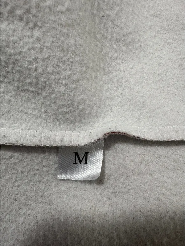 Women’s M Beige Coral Ombre Hooded Pullover Faith Cross Graphic Sweatshirt - Image 7