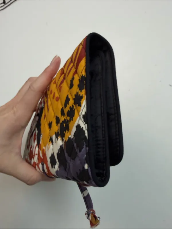 Vera Bradley Jewelry Case Roll Organizer Painted Feathers Print Pattern Abstract - Image 4