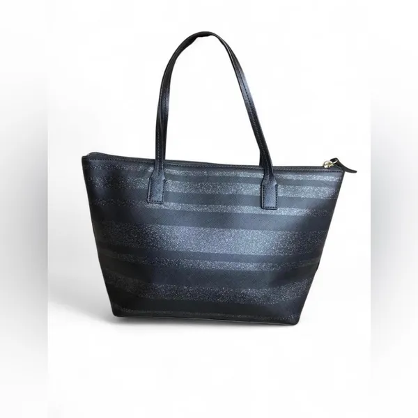 Kate Spade Black Shimmering Handbag/ Satchel - Image 2