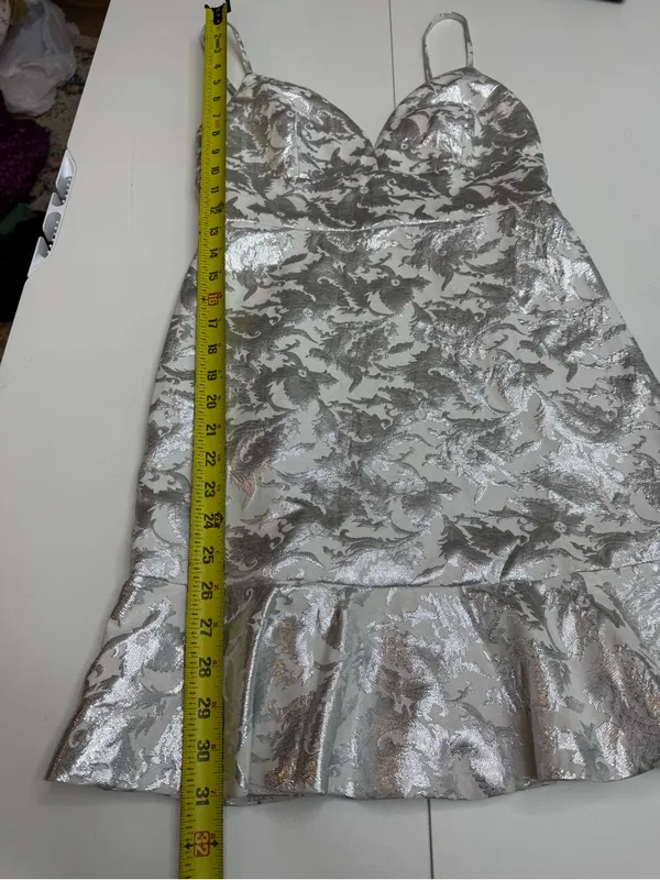 Lulu's Women’s Metallic Coctail Dress Size S - Image 10