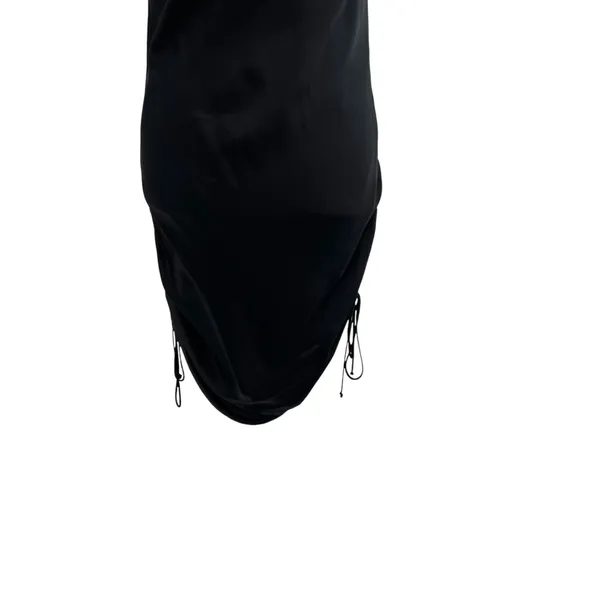 Aritzia‎ Wilfred Only Ruched Slip Dress Mini Sleeveless Black Size Small - Image 5