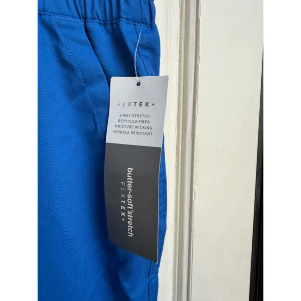 Butter-Soft Stretch‎ FLXTEK+ Royal Blue Scrub Pants Size Petite Large NEW - Image 2