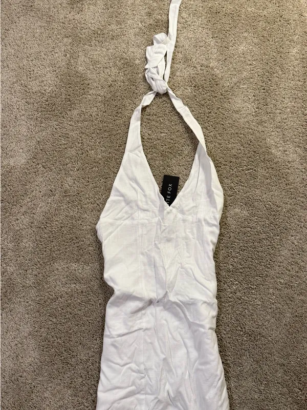 White Maxi Dress Fox Boutique White - Image 3