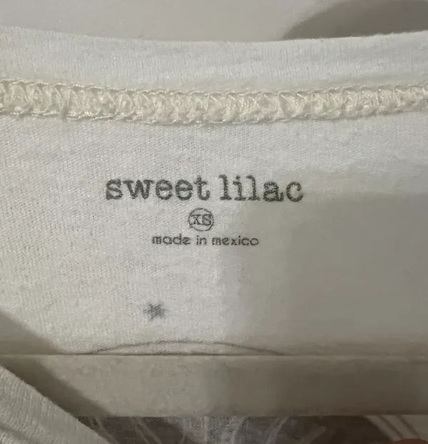 Sweet Lilac Butterfly Sun & Moon Tee - Image 4