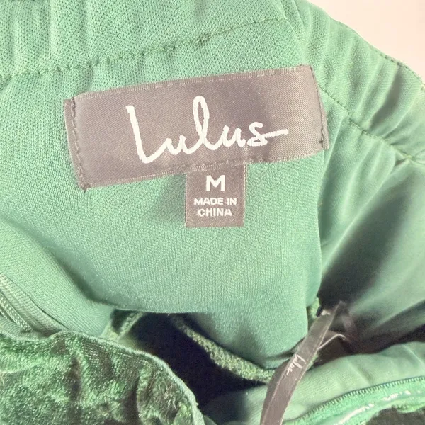 Lulus Hey Baby Velvet Strapless‎ Midi Dress in Emerald Green Size Medium - Image 7