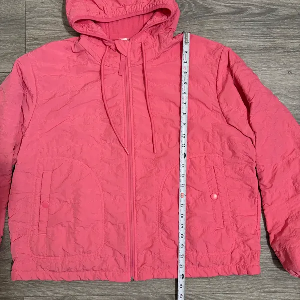 Avia Womens XL Jacket Pink Quilted Fleece Lined Full‎ Zip Hoodie Running Hiking - Image 6