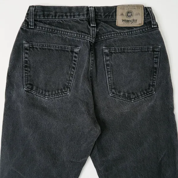 Vintage 90s Wrangler Black Regular Fit Jeans - Image 4